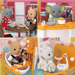 Rozkładany kamper WAKACYJNY Koala domek dla lalek AUTO otwierany AUTOBUS