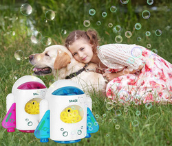 AUTOMAT DO BANIEK MYDLANYCH MASZYNA RAKIETA ZABAWKA NA BAŃKI MYDLANE + PŁYN