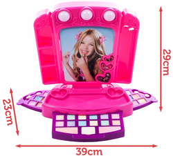 TOALETKA DLA DZIEWCZYNKI STUDIO MAKIJAŻU MAKE UP KOSMETYKI CIENIE LUSTRO