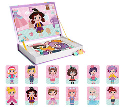 UKŁADANKA MAGNETYCZNA MAŁA STROJNISIA PUZZLE UBIERANIE DZIEWCZYNKI UBRANKA