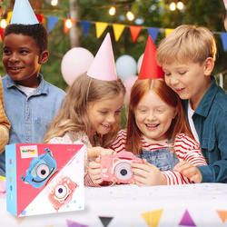 APARAT FOTOGRAFICZNY CYFROWY DLA DZIECI KOTEK POLSKIE MENU FULL HD + GRY