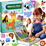 SIĄŻKA UKŁADANKA MAGNETYCZNA ZWIERZĘTA ZOO kreatywna zabawa dla dzieci 3+