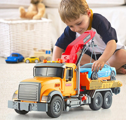 AUTO POMOC DROGOWA ZABAWKA SAMOCHÓD LAWETA DLA DZIECI HOLOWNIK Z DŹWIGIEM