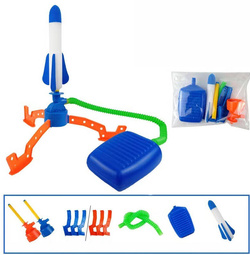 WYRZUTNIA rakiet piankowych na powietrze z POMPKA ZESTAW Zabawka DLA DZIECI