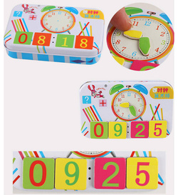 Gra Edukacyjna Zestaw do Nauki Liczenia PATYCZKI i Zegar Magnetyczne Liczby