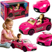 KABRIOLET AUTO DLA LALKI LALEK RÓŻOWY ZESTAW ZABAWKA LALKA DLA DZIEWCZYNKI