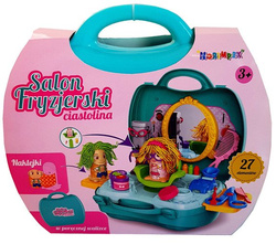 Fryzjer MASA plastyczna SALON FRYZJERSKI + WALIZKA