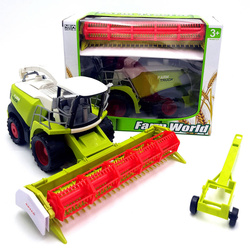 Duży KOMBAJN ZBOŻOWY Z NAPĘDEM RUCHOME ELEMENTY IDEALNY HARVESTER TRAKTOR