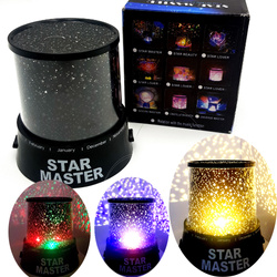 LAMPKA NOCNA MASTER PROJEKTOR GWIAZD LAMPA NA BATERIE DO POKOJU DLA DZIECI