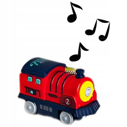 KOLEJKA ELEKTRYCZNA I ZESTAW TORÓW Z PĘTLĄ DŹWIĘKOWA ZABAWKA NA BATERIE AAA