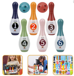 SPORTOWA GRA W KRĘGLE ZESTAW Z KULA AKCESORIAMI DO GRY ZABAWY DLA DZIECI XL