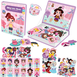 UKŁADANKA MAGNETYCZNA MAŁA STROJNISIA PUZZLE UBIERANIE DZIEWCZYNKI UBRANKA