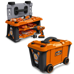 WARSZTAT ZESTAW MAJSTERKOWICZA NARZĘDZIA WIERTARKA PIŁA 63el Walizka KUFER