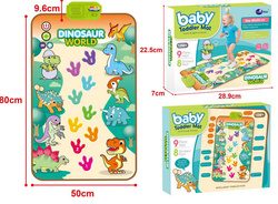 MUZYCZNA Mata taneczna dinozaury PIANINO do nauki tańca i dźwięk dla dzieci