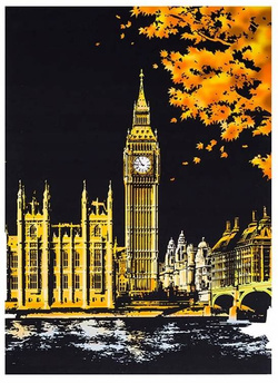 Magiczna Zdrapka ZDRAPYWANK Wieża Big Ben Londyn