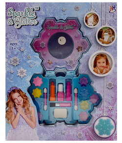 ZESTAW KOSMETYKI DO MAKIJAŻU PAZNOKCI Z LUSTERKIEM