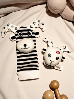 SKARPETKI SENSORYCZNE I OPASKI 3D Z GRZECHOTKĄ DLA NIEMOWLĄT NA PREZENT