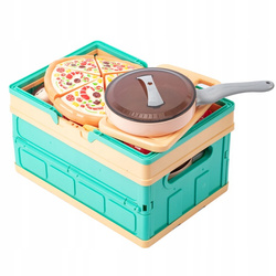 KUCHNIA ZESTAW PIKNIKOWY Z PRODUKTAMI DO GOTOWANIA ZESTAW KOSZYK DLA DZIECI