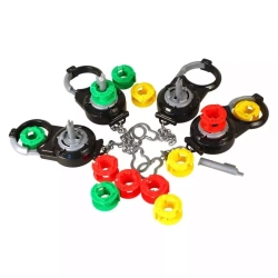 Złam kod Gra rodzinna Uwolnij się z kajdanek Escape Room KAJDANKI 3 poziomy