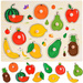 Puzzle drewniane  OWOCE układanka 10ele ZA4722