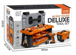 WARSZTAT ZESTAW MAJSTERKOWICZA NARZĘDZIA WIERTARKA PIŁA 63el Walizka KUFER