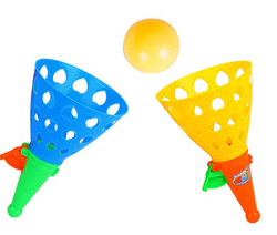 GRA ZRĘCZNOŚCIOWA ŁAPACZ WYRZUTNIA 6X PIŁEK ZABAWKA CATCH BALL ŁAPANIE