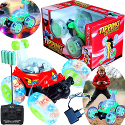 AUTO TWISTER SAMOCHÓD ZDALNIE STEROWANY NA PILOT DLA DZIECI AKROBATA LED XL