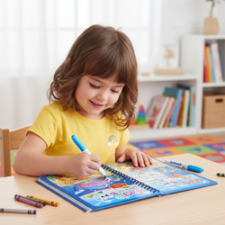 KOLOROWANKA MALOWANKA Z PISAK WODNY NA WODĘ KSIĄŻECZKA WODNA DO MALOWANIA