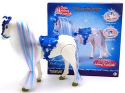 Duży CHODZĄCY KOŃ KONIK KUCYK dla LALKI LALEK DŹW.