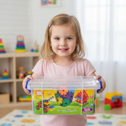 DUŻY ZESTAW KLOCKI 3D KONSTRUKCYJNE GWIAZDKI 506 ELEMENTÓW DLA DZIECI 3+