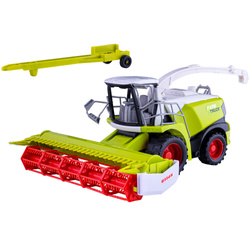 Duży KOMBAJN ZBOŻOWY Z NAPĘDEM RUCHOME ELEMENTY IDEALNY HARVESTER TRAKTOR