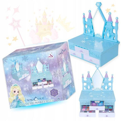 KUFEREK KOSMETYKÓW ZAMEK ZESTAW DO malowania makijażu i paznokci dla dzieci