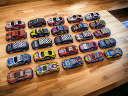 Metalowe resoraki auta autka zabawkowe dla dzieci zestaw autek z napędem