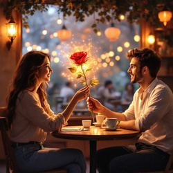 WIECZNA RÓŻA CZERWONA W PUDEŁKU NA PREZENT WALENTYNKI DZIEŃ KOBIET DLA MAMY