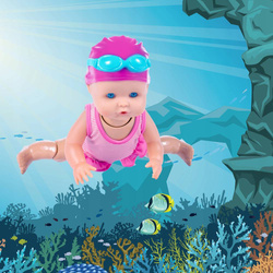 LALKA PŁYWAJĄCA WODOODPORNA BOBAS KRÓRY PŁYWA DO WODY DO KAPIELI 33 cm