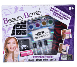 DUŻY ZESTAW DO TATUAŻY TATUAZE brokatowe zmywalne DLA DZIECI studio brokaty