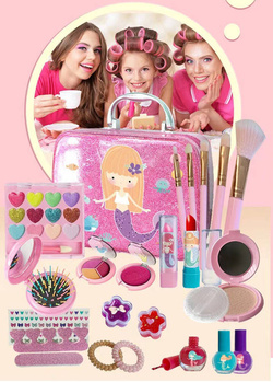 ZESTAW KOSMETYKI DO MALOWANIA DLA DZIECI KUFEREK WALIZKA SYRENKA NA PREZENT