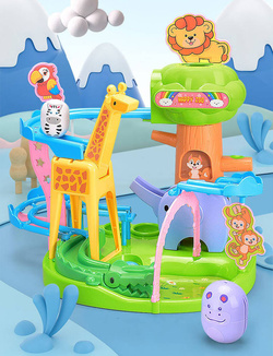 KOLEJKA marble Tor dla zwierząt KULKI ZOO RolyPoly