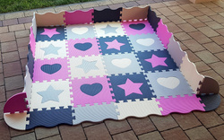 DUŻA MATA PIANKOWA 52 PUZZLE GRUBA XXL BEZPIECZNA