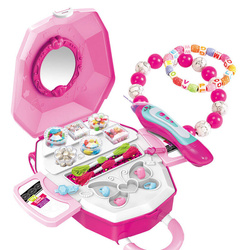 TOALETKA WALIZKA NA KÓŁKACH KUFEREK DLA DZIECI SPINKI DO WŁOSÓW NA PREZENT