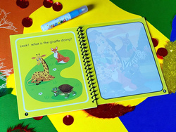 KSIĄŻECZKA WODNA KOLOROWANKA MALOWANKA Z PISAKIEM WODNYM NA WODĘ MALOWANIA