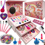 Kosmetyki zestaw do makijażu kuferek na prezent dla dziewczynki dzieci