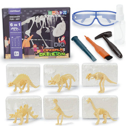 Wykopaliska dinozaury Zestaw do wykopalisk 6w1 dla dzieci Zabawka EDU T-Rex