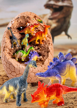 SKAMIELINA JUMBO JAJKO DINOZAURA Z 12 FIGURKAMI WYKOPALISKA MAŁY ARCHEOLOG