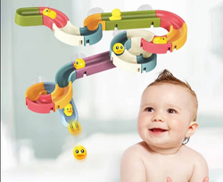 Zabawka do kąpieli wanny wody z kaczka tor zjeżdżalnia dla dzieci fontanna