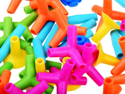 KLOCKI SŁOMKI KONSTRUKCYJNE PATYCZKI RURKI 106 EL