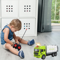 ŚMIECIARKA ZDALNIE STEROWANA DUZE AUTO NA PILOT ZABAWKA PREZENT DLA DZIECI