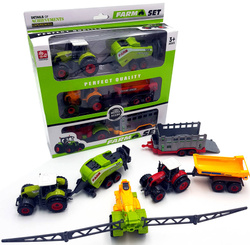 Ciągnik Traktor maszyny rolnicze 6w1 zestaw farmer