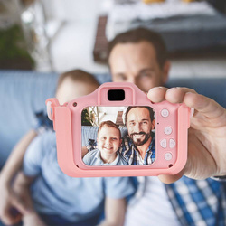 APARAT FOTOGRAFICZNY CYFROWY DLA DZIECI KOTEK POLSKIE MENU FULL HD + GRY