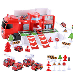 Parking Piętrowy Garaż Straż Pożarna AUTO rozkładany TOR TIR WÓZ STRAŻACKI